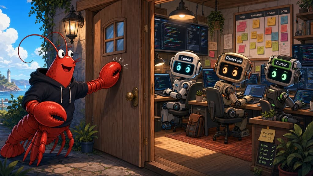 Agent Knock Knock cover: OpenClaw knocking on coding agents' door